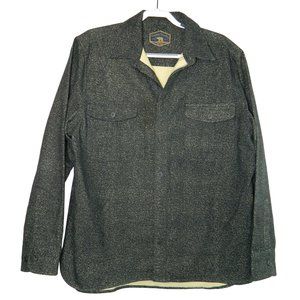 Freedom Foundry Mens Long Sleeve Shirt Jacket XL Fleece Gay Button Up Soft Warm